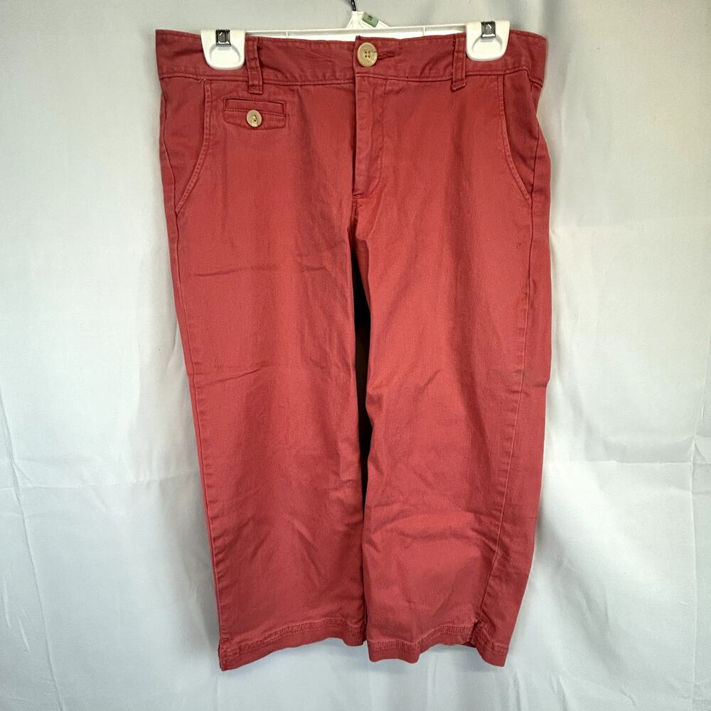 SKU 2064 Dockers Size 6 Peach Capri Jeans Slit Hem 98% Cotton, 2% Elastane